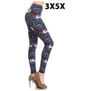 COMING UNICORN PLUS SIZE BUTTERY SOFT LEGGINGS